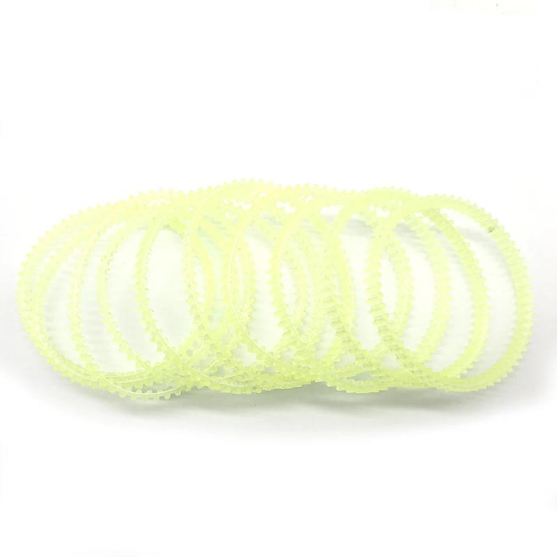 10Pcs Rubber Sealing Ring Chain Strip Conveyor Belt Jewelry Rotary Tumbler