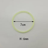 10Pcs Rubber Sealing Ring Chain Strip Conveyor Belt Jewelry Rotary Tumbler