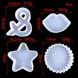 Star Night Lamp Silicone Mold DIY Lips Sun Flower USB Led Night