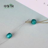 6Pcs Big Eye Curved Beading Needles Easy Jewelry Making Tools