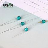 6Pcs Big Eye Curved Beading Needles Easy Jewelry Making Tools