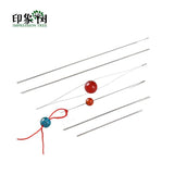 6Pcs Big Eye Curved Beading Needles Easy Jewelry Making Tools