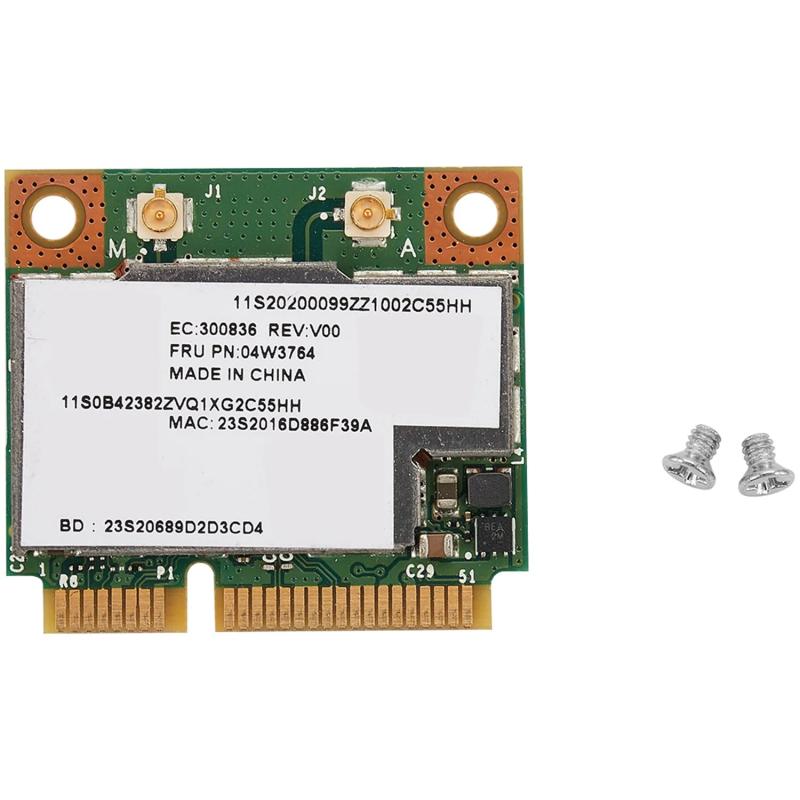 BCM943228HMB 04W3764 WiFi Bluetooth 4.0 Half MINI PCI-E Card for ThinkPad