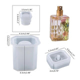 3Pcs DIY Jewelry Storage Container Silicone Molds