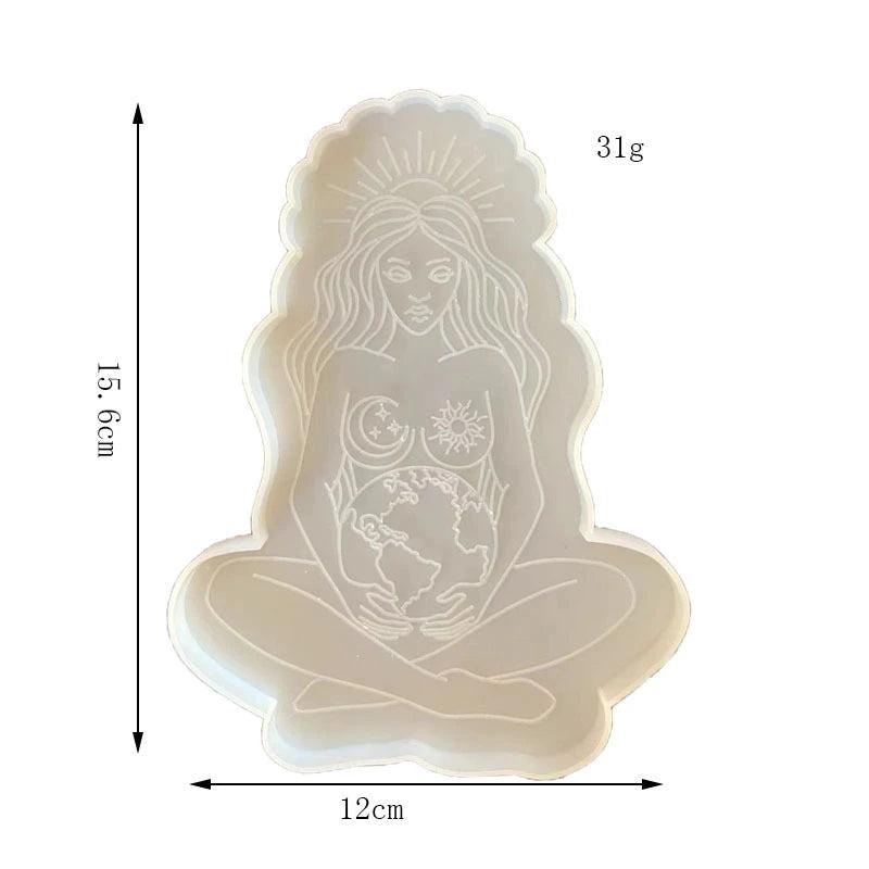Silicone Mold for Mom Cup Coaster Tray Epoxy Resin DIY Handcraft Jewelry