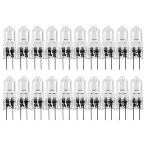 20 Pcs G4 Halogen 20W 12V Light Bulb Clear Lamp for Cooker Lighting