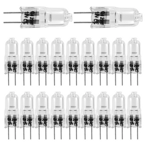 20 Pcs G4 Halogen 20W 12V Light Bulb Clear Lamp for Cooker Lighting