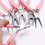 DIY Jewelry Making Pliers Kit - Round Nose, Cutting, Wire Pliers & Long Needle