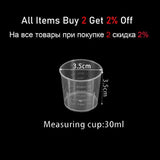 20pcs 30ml Clear Disposable Measuring Cup Kit for DIY Jewelry Making Supplies