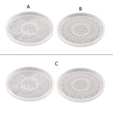 Round Coaster Epoxy Resin Mold Cup Mat Silicone Mold