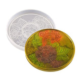 Round Coaster Epoxy Resin Mold Cup Mat Silicone Mold