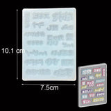 Japanese Words Silicone Epoxy Resin Mold Jewelry Tool