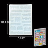 Japanese Words Silicone Epoxy Resin Mold Jewelry Tool