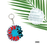 Sunflower Pet Feet Silicone Mold DIY Keychain Pendant Decoration