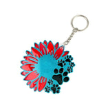 Sunflower Pet Feet Silicone Mold DIY Keychain Pendant Decoration