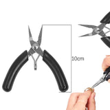 Round Nose Cutting Jewelry Pliers Anti-slip Handle DIY Tools Kit