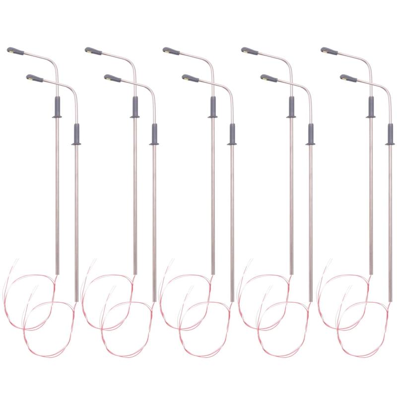 10pcs Model LED Street Lamp Single Head Landscape Lighting