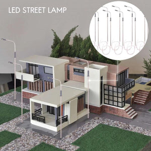 10pcs Model LED Street Lamp Single Head Landscape Lighting