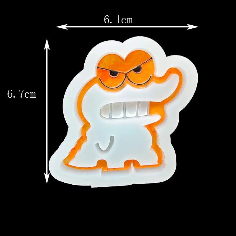 Skeleton Crocodile Ice Cream Epoxy Resin Mold Shaker Mold
