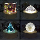 Silicone Pyramid Ball Diamond Cube Mold Epoxy Resin Craft Jewelry