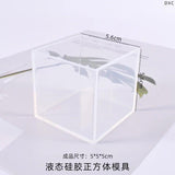 Silicone Pyramid Ball Diamond Cube Mold Epoxy Resin Craft Jewelry