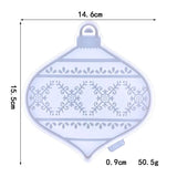 Silicone Epoxy Resin Mold Christmas Pendants Moulds DIY Liquid Jewellery Making