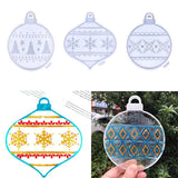Silicone Epoxy Resin Mold Christmas Pendants Moulds DIY Liquid Jewellery Making