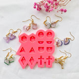 Heart Earring Resin Mold Mini Jewelry Pendant Silicone Making Supplies