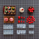 Strawberry Shaped Silicone Epoxy Resin Mold UV Mold Blueberry Clay Mould