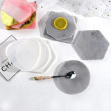 DIY Coaster Resin Mold Round Square Rectangle Shape Silicone Mold