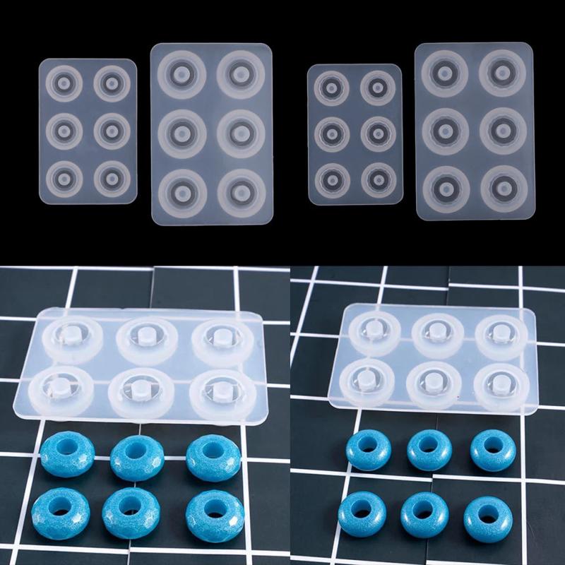 Silicone Jewelry Mold European Spacer Beads DIY