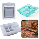 Epoxy Resin Cigar Ashtray Mold DIY Crafts Home Decor Tray Silicone Mould
