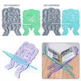Crystal Silicone Mold Skeleton Bookshelf Holder Ornament