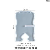 Crystal Silicone Mold Skeleton Bookshelf Holder Ornament