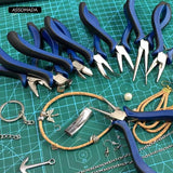 8 Style Stainless Steel Jewelry Pliers Handle Anti-slip Splicing End Cutting Wir