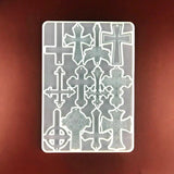 Halloween Crucifix Keychain Mold Resin Pendant Craft
