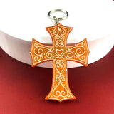 Halloween Crucifix Keychain Mold Resin Pendant Craft