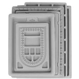 Flocked Bead Board Plate Jewelry Making Organizer Tray