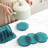 DIY Crystal Resin Mold Round Cup Pad Collection Rack Silicone Mold