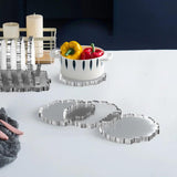 DIY Crystal Resin Mold Round Cup Pad Collection Rack Silicone Mold