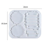 DIY Crystal Resin Mold Round Cup Pad Collection Rack Silicone Mold