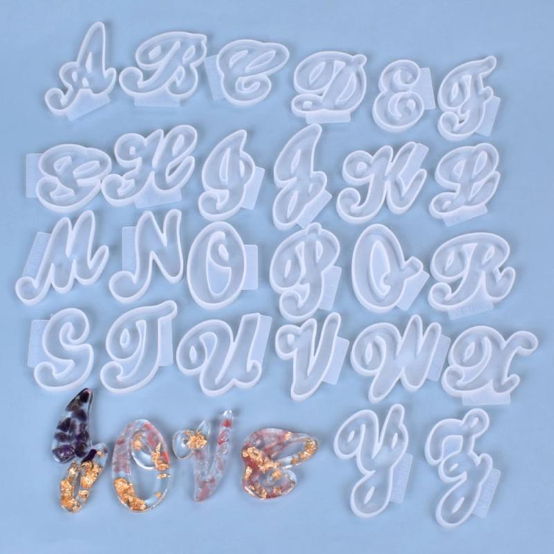 Personalised Alphabet Silicone Mold for Epoxy Resin DIY Jewelry Making