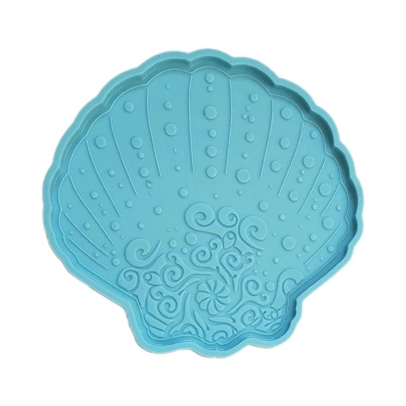 Shell Shape Cup Mat Pad Epoxy Resin Mold Coaster Silicone Mould DIY Crafts