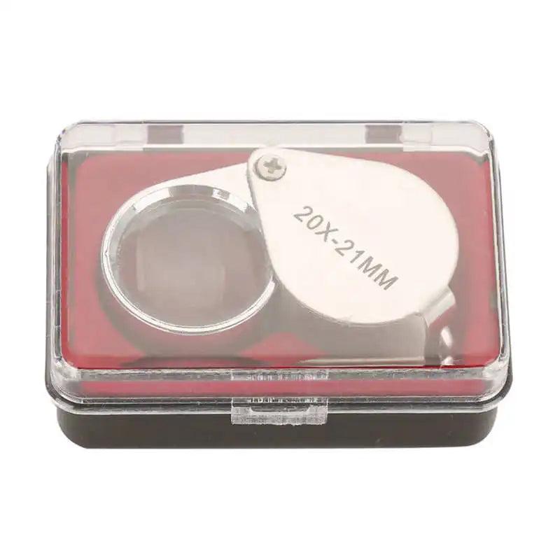 Metal Jewelry Magnifying Glass 30X Loupe Tools Diamond Checking Reading