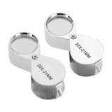 Metal Jewelry Magnifying Glass 30X Loupe Tools Diamond Checking Reading