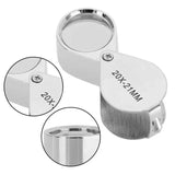Metal Jewelry Magnifying Glass 30X Loupe Tools Diamond Checking Reading