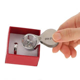 Metal Jewelry Magnifying Glass 30X Loupe Tools Diamond Checking Reading