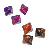 3 Pcs 8-Sided Rune Dice Polyhedral Dice Astrological Divination