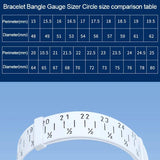 POTIE Ring Bracelet Bangle Size Hand Ruler Jewelry Making Tools 15-25 cm