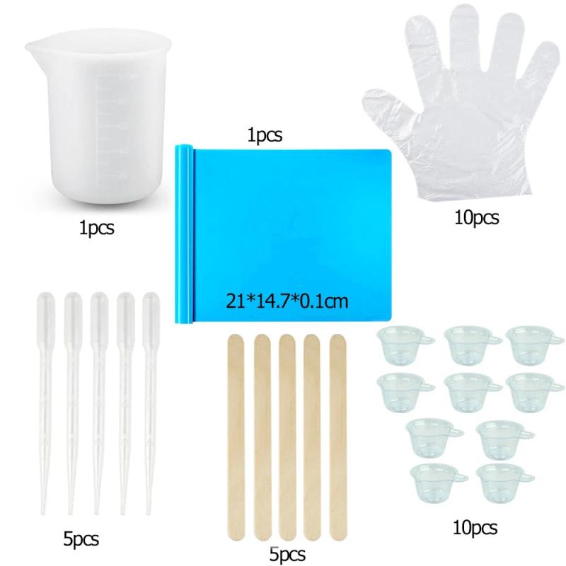 Epoxy Resin Jewelry Making Set with Dropper Cup Stick